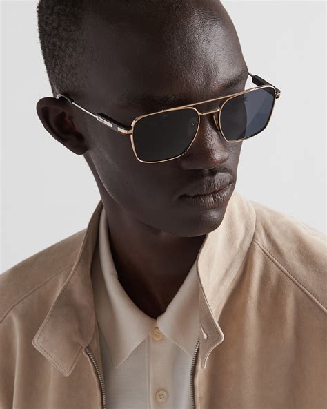 prada pr 67|Graphite Lenses Sunglasses With Iconic Metal Plaque .